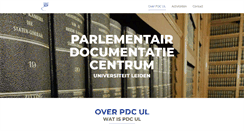 Desktop Screenshot of parlementairdocumentatiecentrum.nl