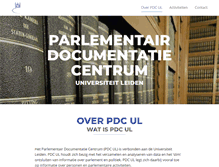 Tablet Screenshot of parlementairdocumentatiecentrum.nl